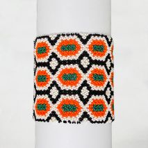 Bracelet perlé indigène • Peuple KAYAPÓ (du Brésil)