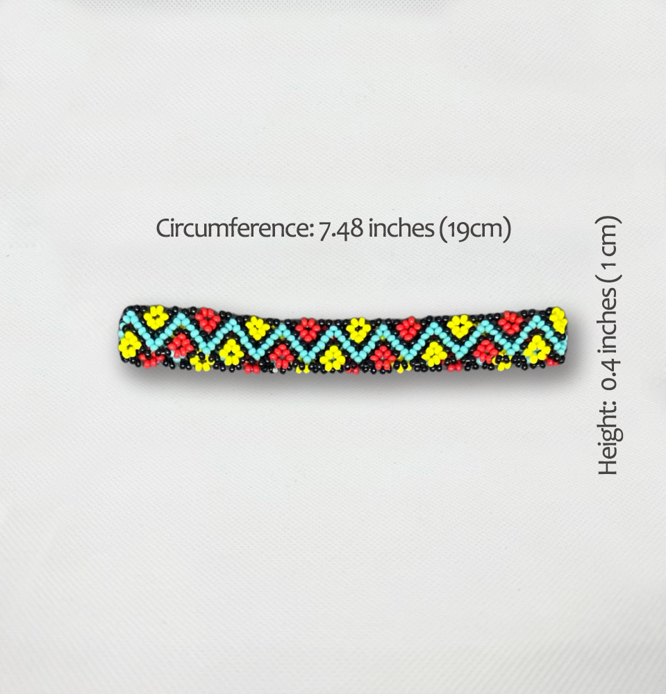 Indigenous Beaded Bracelet • KAMAYURÁ people (from Brazil)