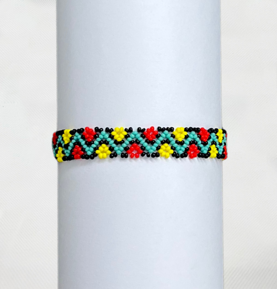Indigenous Beaded Bracelet • KAMAYURÁ people (from Brazil)
