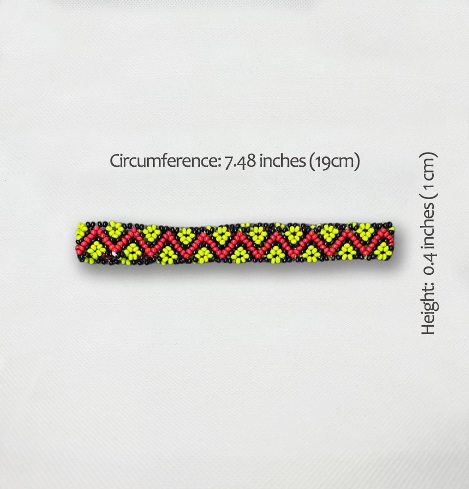 Indigenous Beaded Bracelet • KAMAYURÁ people (from Brazil)