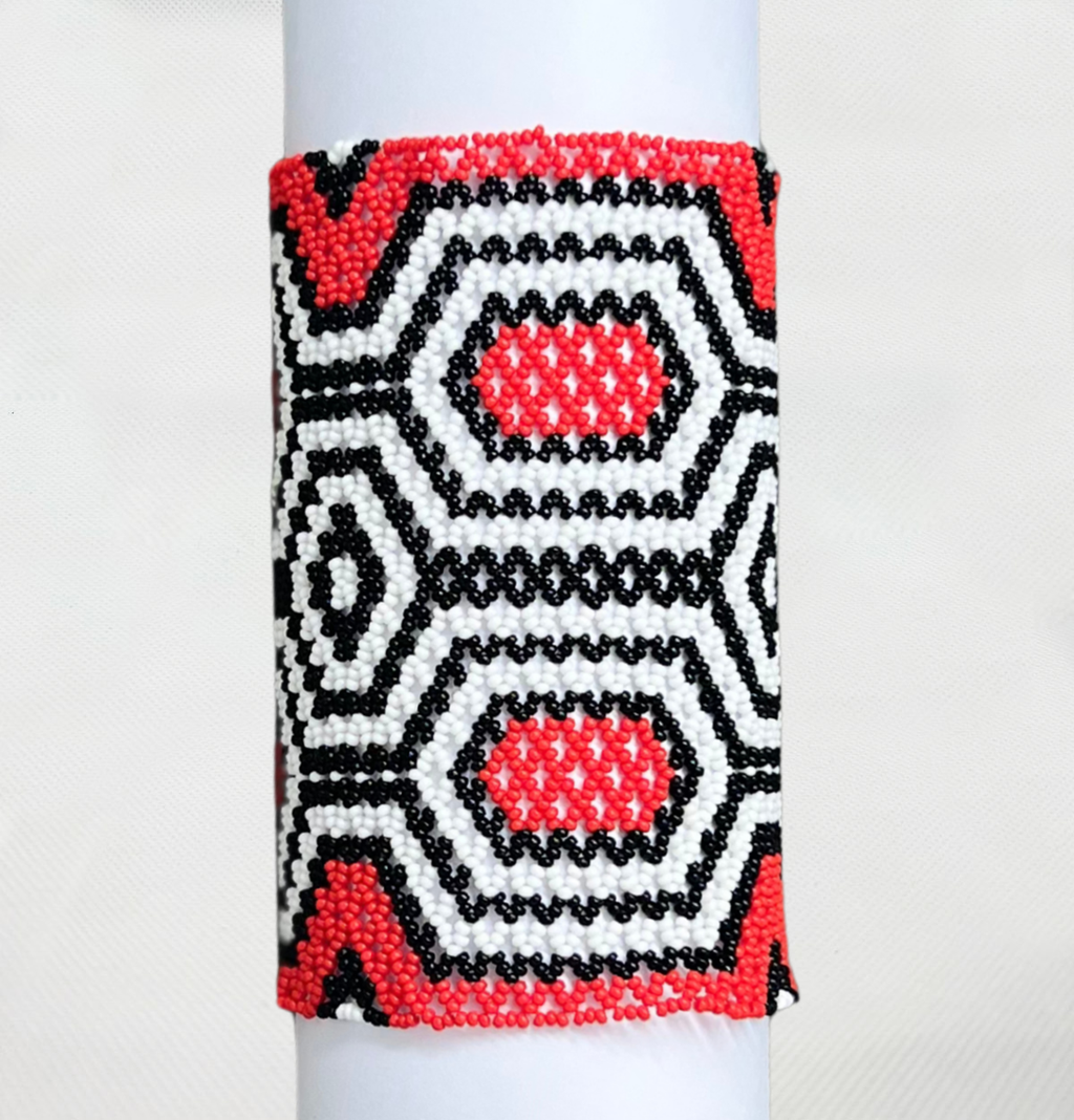 Indigenous Beaded Bracelet • KAMAYURÁ people (from Brazil)