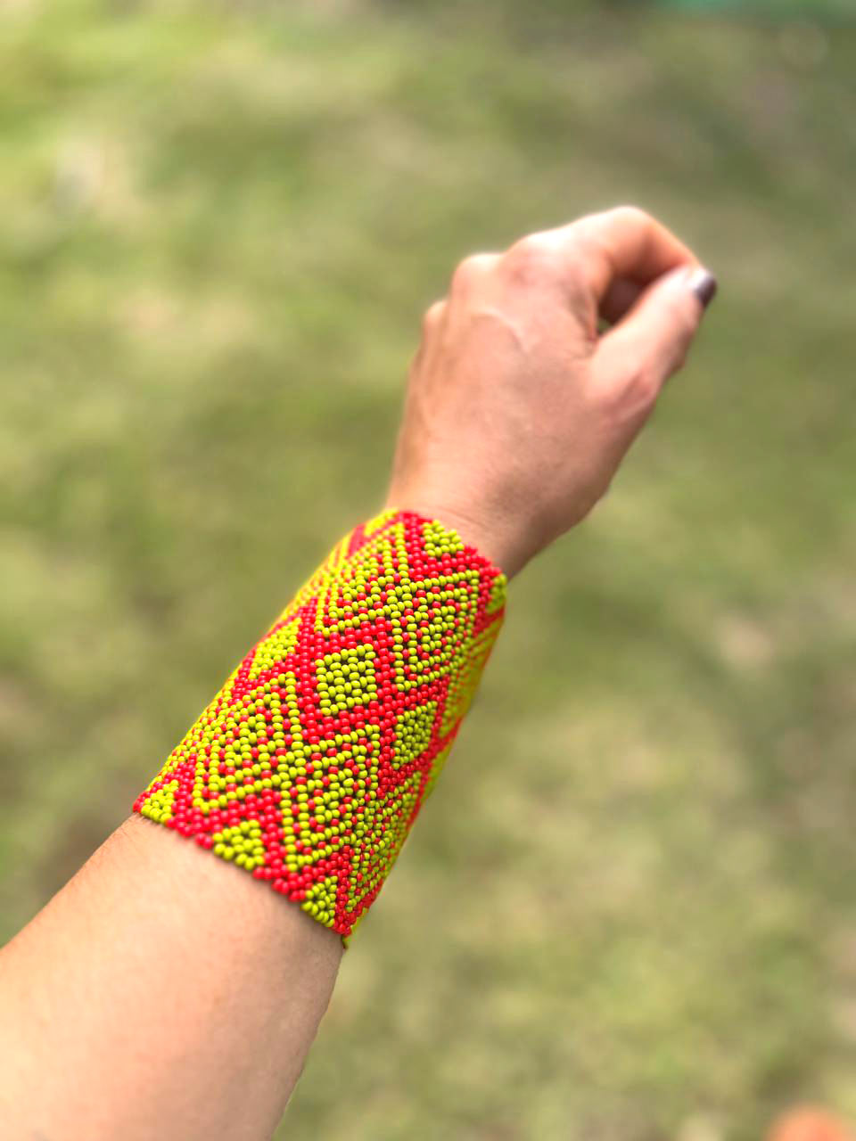 Indigenous Beaded Bracelet • KAYAPÓ people (from Brazil)