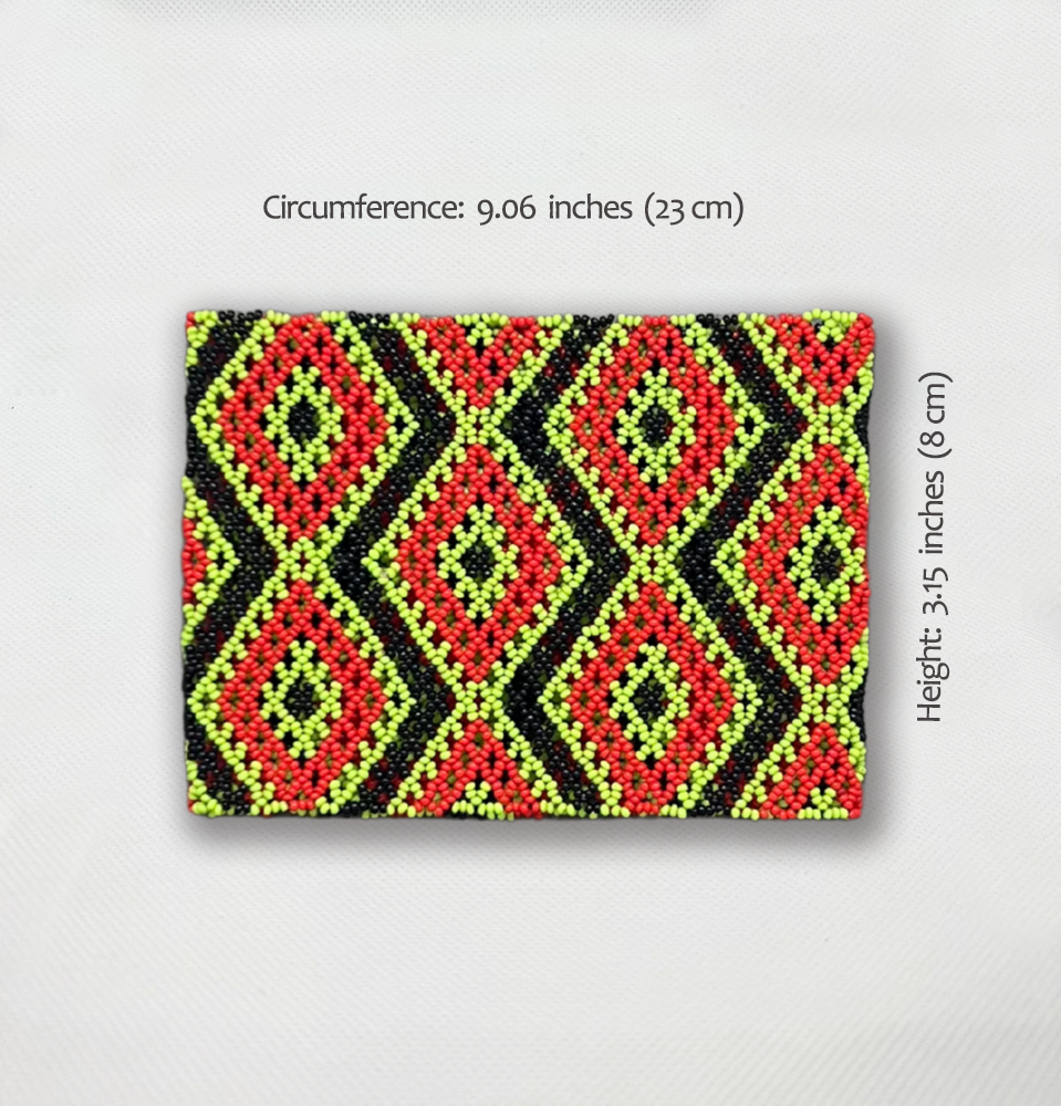 Indigenous Beaded Bracelet • KAYAPÓ people (from Brazil)