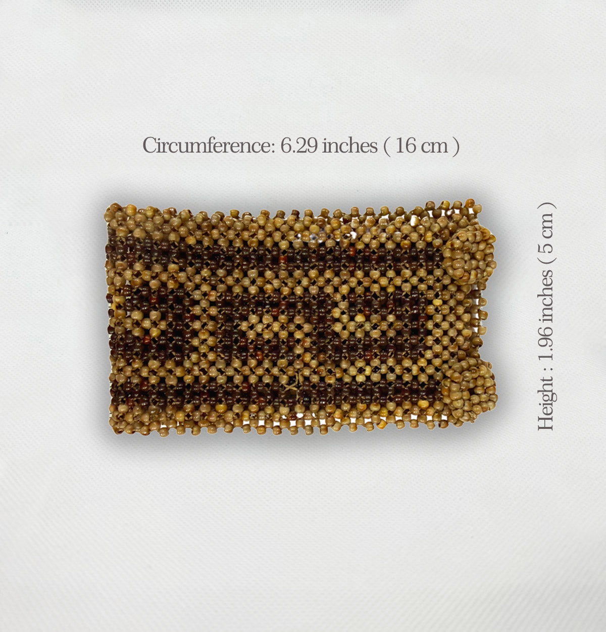 Bracelet élastique perlé autochtone • Peuple WAURÁ (du Brésil)