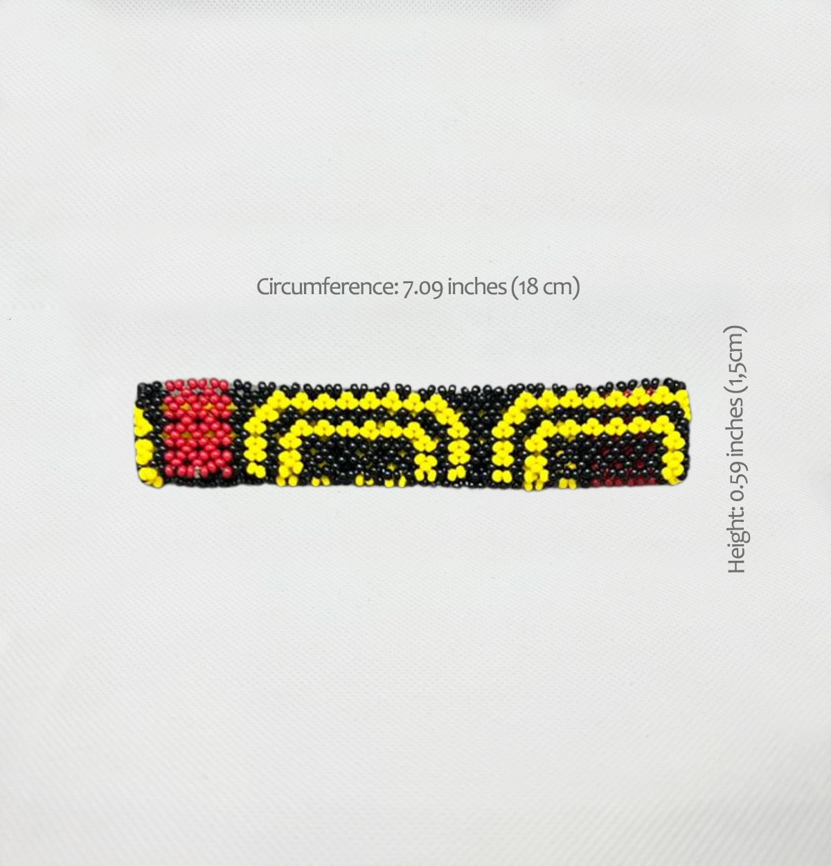 Indigenous Elastic Beaded Bracelet • WAURÁ people (from Brazil)