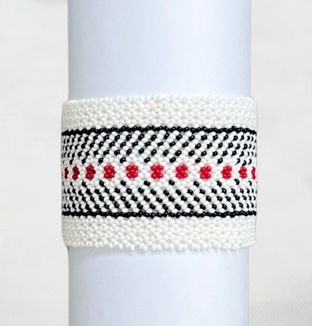 Indigenous Elastic Beaded Bracelet • WAURÁ people (from Brazil)