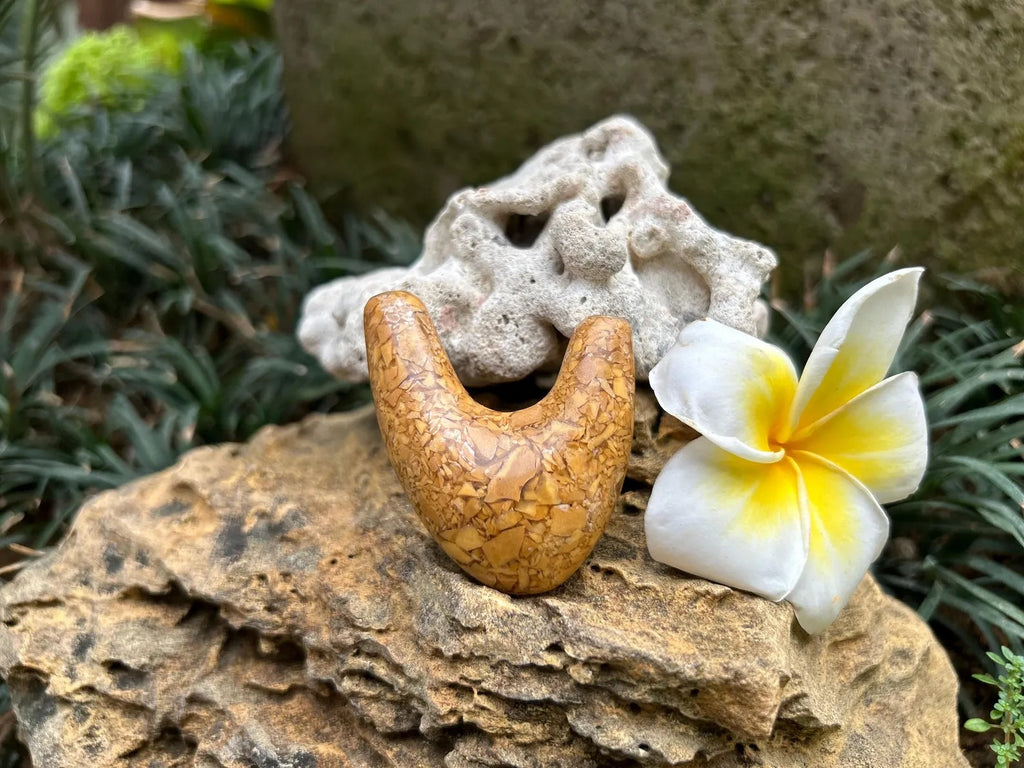 Bamboo Jasper Stone Kuripe • LUA (Handmade) from Bali