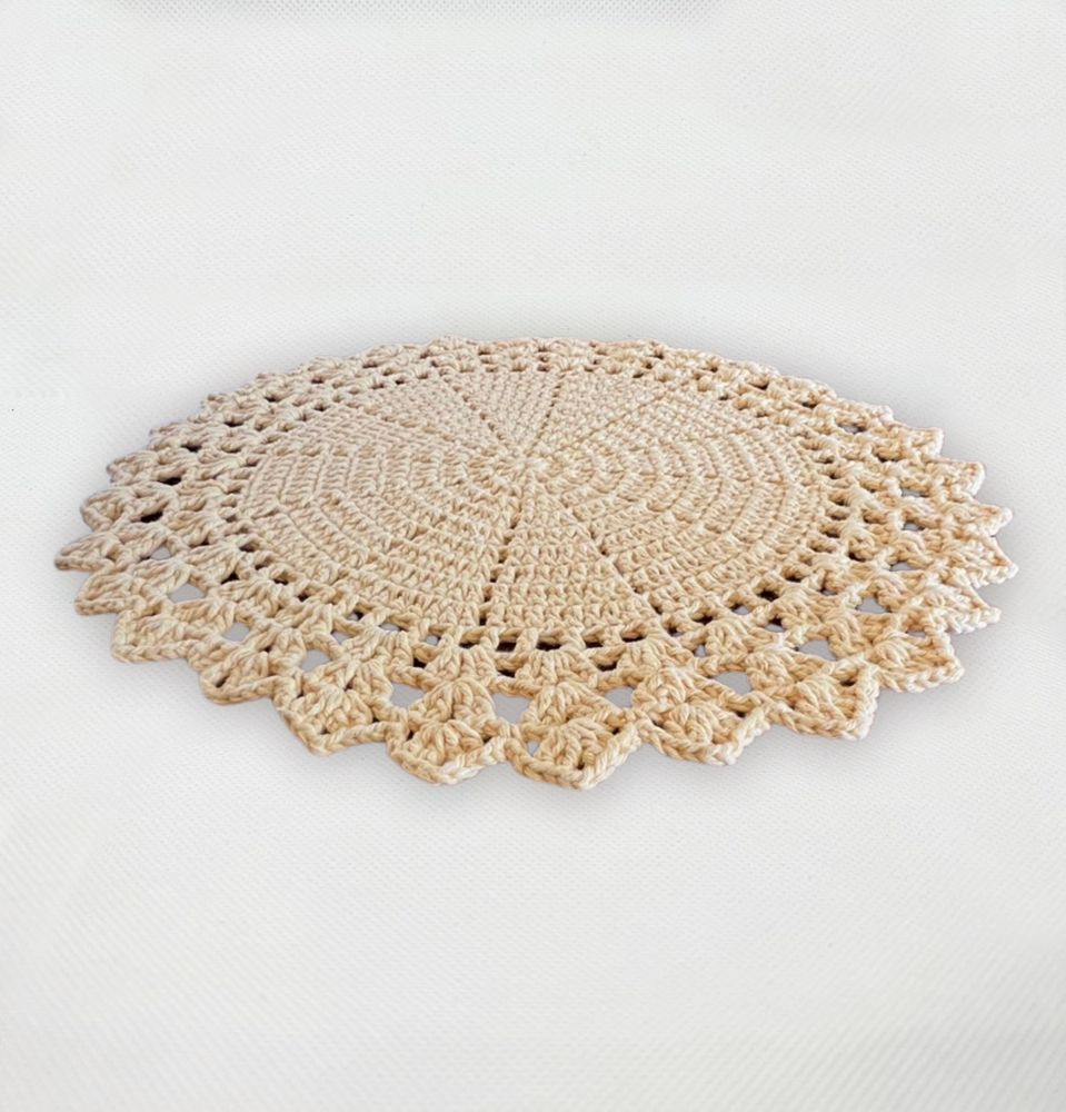 Brazilian Handmade Crochet Placemat (Set of 4)