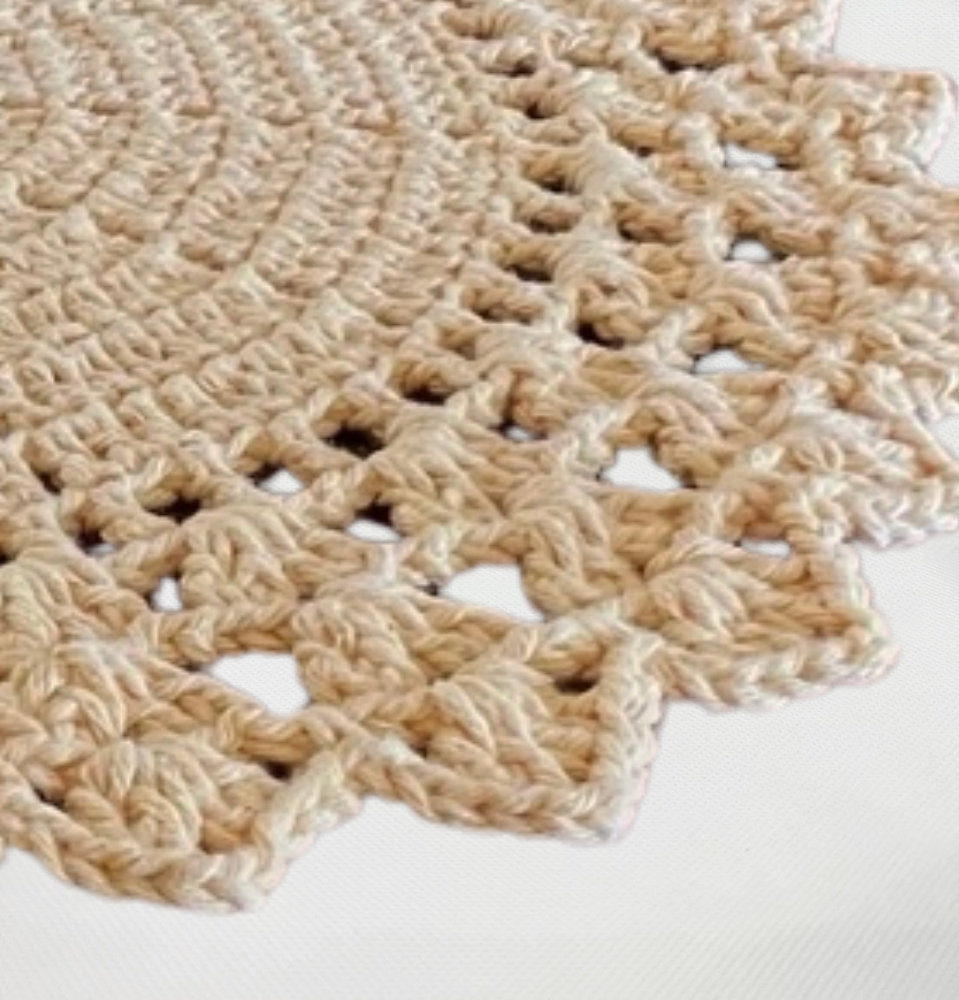 Brazilian Handmade Crochet Placemat (Set of 4)
