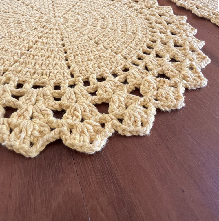 Brazilian Handmade Crochet Placemat (Set of 4)