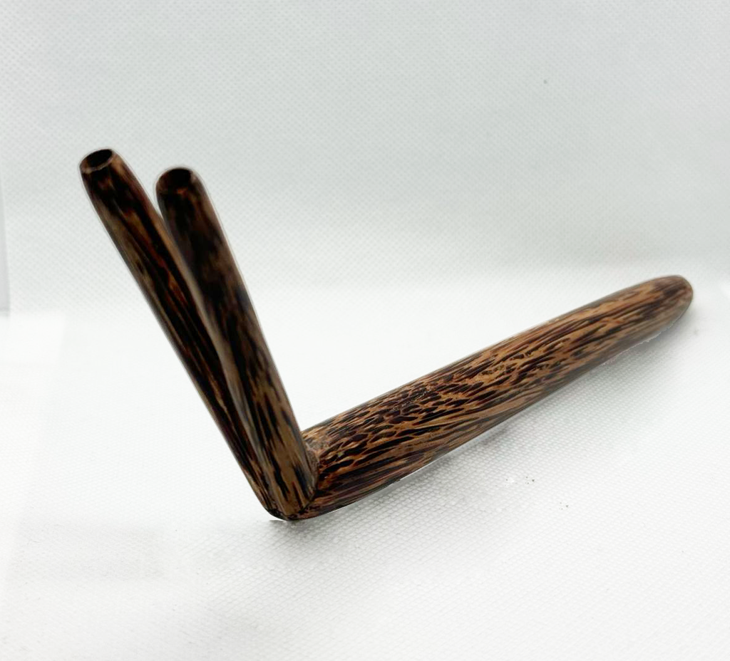 Wood Tepi • Double Barrel Hardwood (Handmade) from Bali