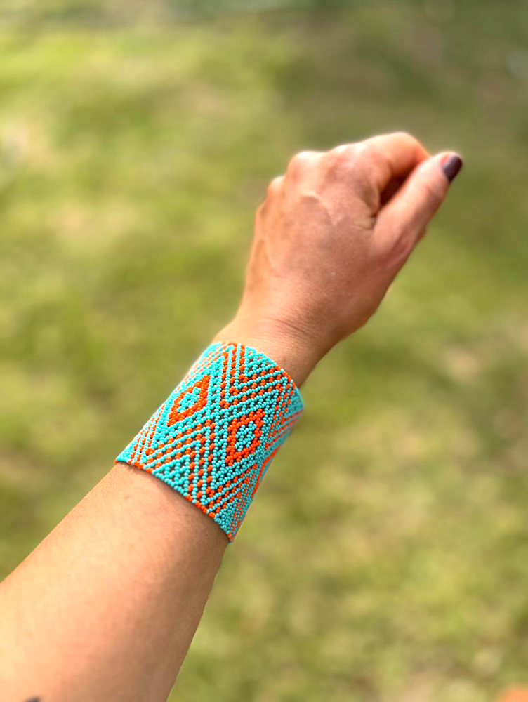 Indigenous Beaded Bracelet • KAYAPÓ people (from Brazil)